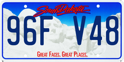 SD license plate 96FV48