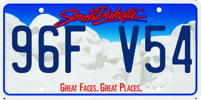 SD license plate 96FV54