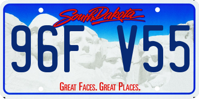 SD license plate 96FV55