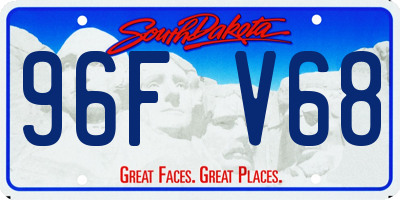 SD license plate 96FV68