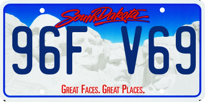SD license plate 96FV69