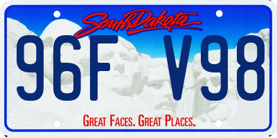 SD license plate 96FV98