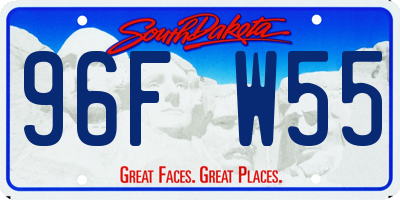SD license plate 96FW55