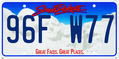 SD license plate 96FW77