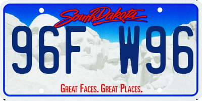 SD license plate 96FW96