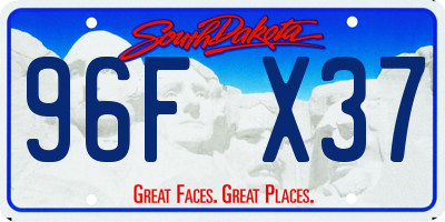 SD license plate 96FX37