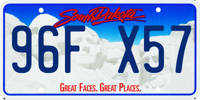 SD license plate 96FX57