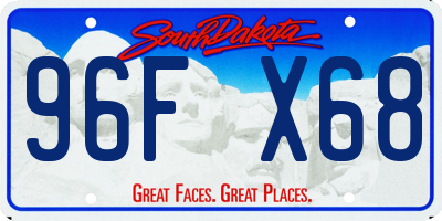 SD license plate 96FX68