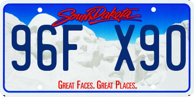 SD license plate 96FX90