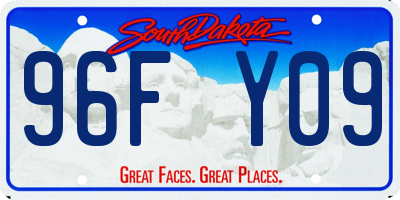 SD license plate 96FY09