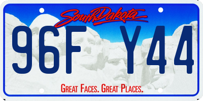 SD license plate 96FY44