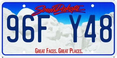 SD license plate 96FY48