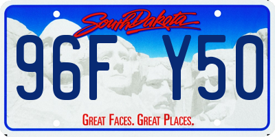 SD license plate 96FY50