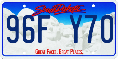SD license plate 96FY70