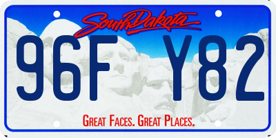 SD license plate 96FY82
