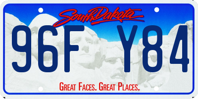 SD license plate 96FY84