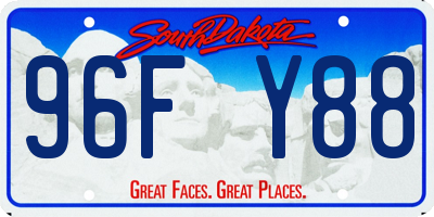 SD license plate 96FY88