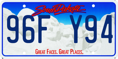 SD license plate 96FY94