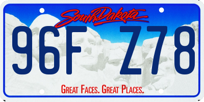 SD license plate 96FZ78