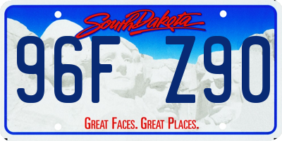 SD license plate 96FZ90