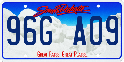SD license plate 96GA09