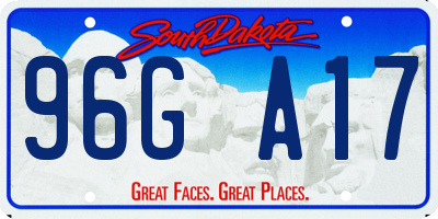 SD license plate 96GA17