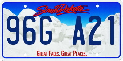 SD license plate 96GA21