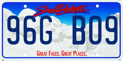 SD license plate 96GB09