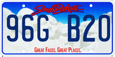SD license plate 96GB20
