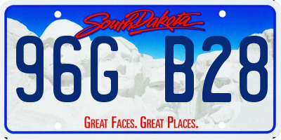 SD license plate 96GB28