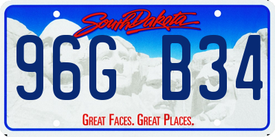 SD license plate 96GB34