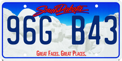 SD license plate 96GB43