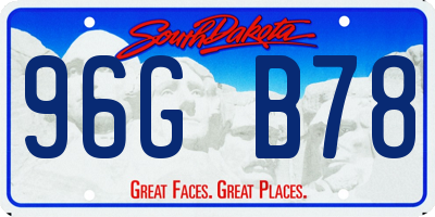 SD license plate 96GB78