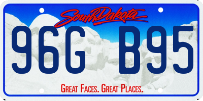 SD license plate 96GB95