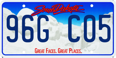 SD license plate 96GC05