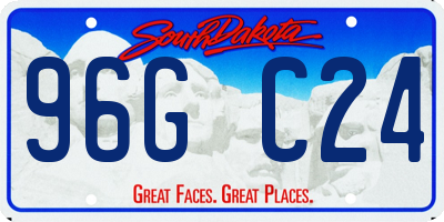 SD license plate 96GC24