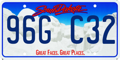 SD license plate 96GC32