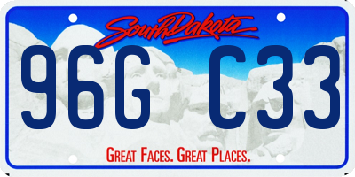 SD license plate 96GC33