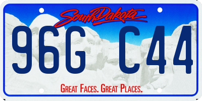 SD license plate 96GC44