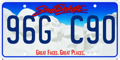 SD license plate 96GC90