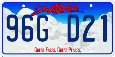 SD license plate 96GD21
