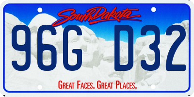 SD license plate 96GD32