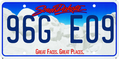 SD license plate 96GE09
