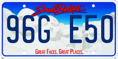 SD license plate 96GE50