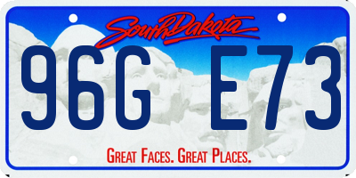 SD license plate 96GE73