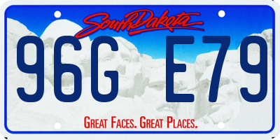 SD license plate 96GE79