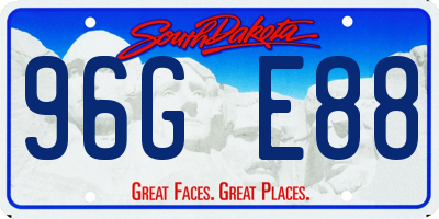SD license plate 96GE88
