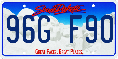 SD license plate 96GF90