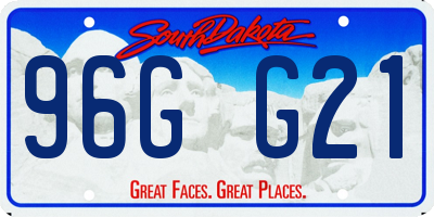 SD license plate 96GG21