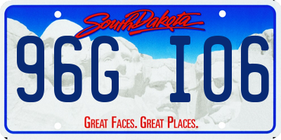 SD license plate 96GI06